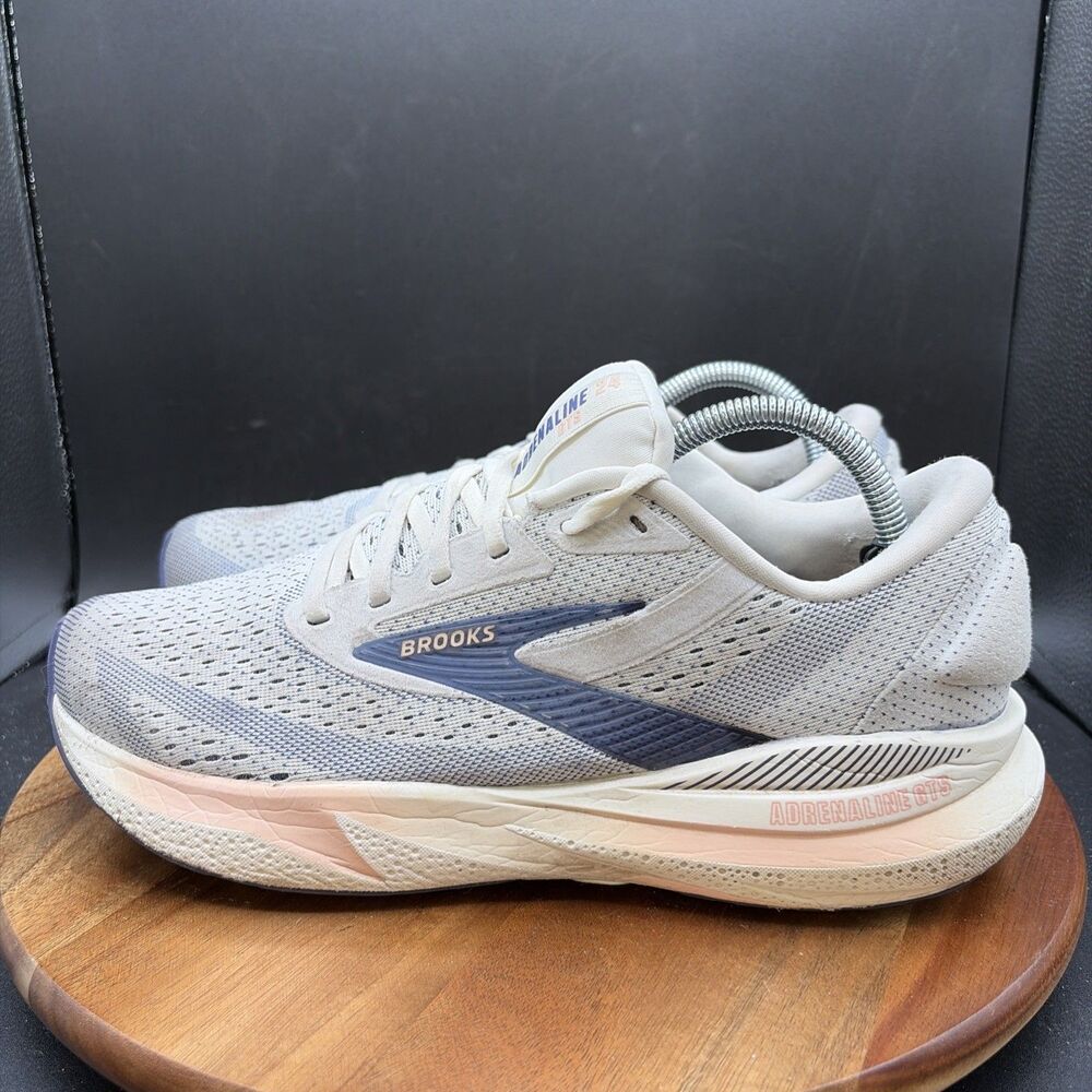 Brooks Adrenaline GTS 24 Women Size 11 Running Shows Grey Blue Sneakers